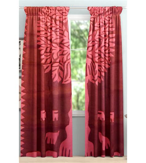Cotton Applique Work Curtain