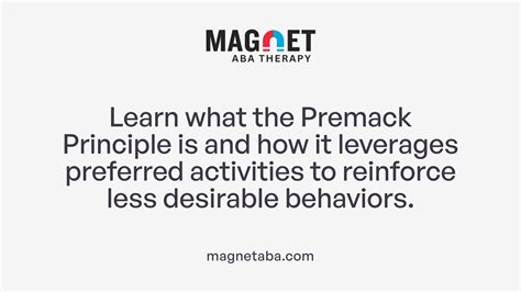 What is the Premack Principle in ABA