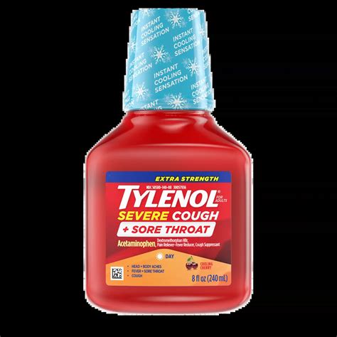 TYLENOL® Extra Strength Severe Cough+ Sore Throat Day Liquid