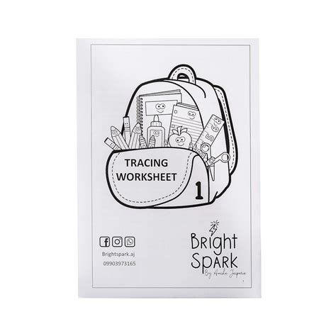 Buy BRIGHT SPARK TRACING LINES WORKSHEET Book Online at Low Prices in ...