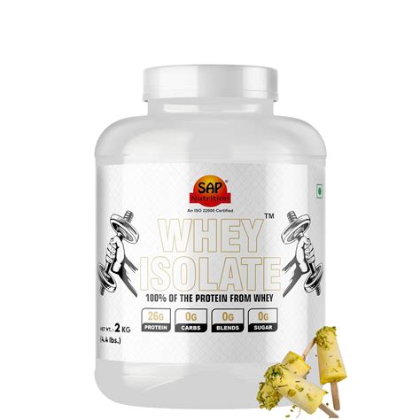Sap Nutrition 100% Pure Whey Isolate | Zero Carbs | 26g Protein Per ...