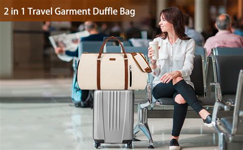 Buy SPRQCART 2-in-1 Convertible Garment Duffle Bag with Shoe Pouch ...