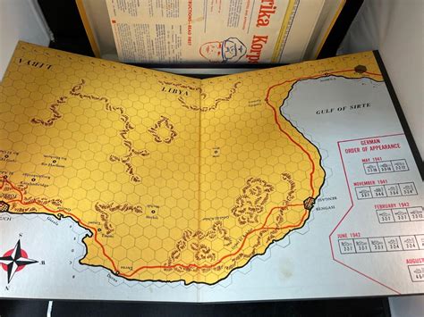 Avalon Hill 1964 Afrika Korps WW2 Desert Warfare Board Game | #4541141843