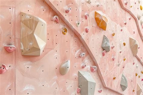 Arrière-plan de la paroi de bouldering pour la pratique de l'escalade ...