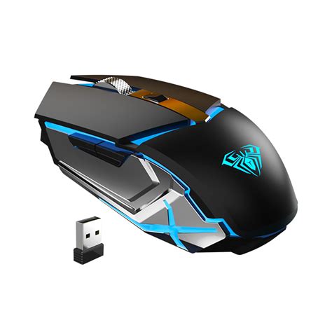 Buy SOLAKAKA Rechargeable Gaming Mouse Wireless, with LED Backlit, Side ...