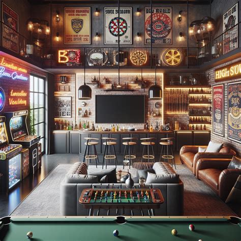 "Ultimate Leisure Man Cave with Entertainment Galore" in 2024 | Game ...