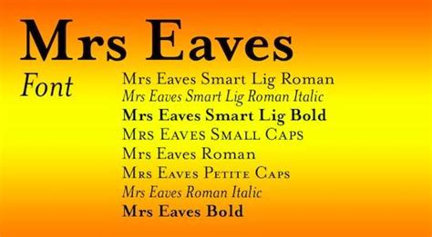 Mrs Eaves Font FREE Download - Fontspace.io