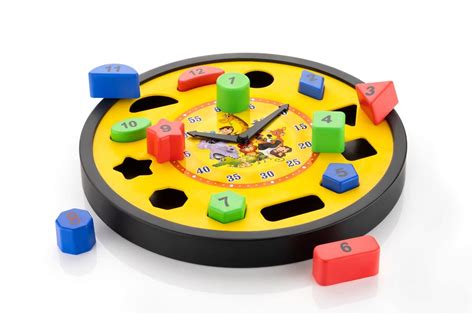 Buy ZUDO TOYS ZUDO Plastic Early Educational Teaching Clock Toy - Time ...