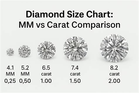 Diamond Size Chart: MM vs Carat Comparison - BlueStone Blog