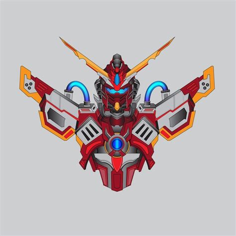 Warrior cyborg robot knight isolated background perfect for tshirt ...