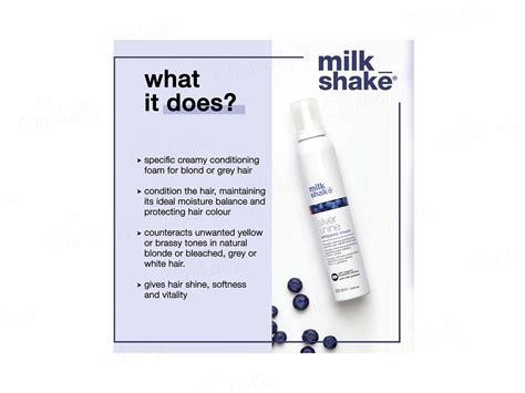 Buy Milk Shake Silver Shine Whipped Cream For Blond & Grey Hair Online ...