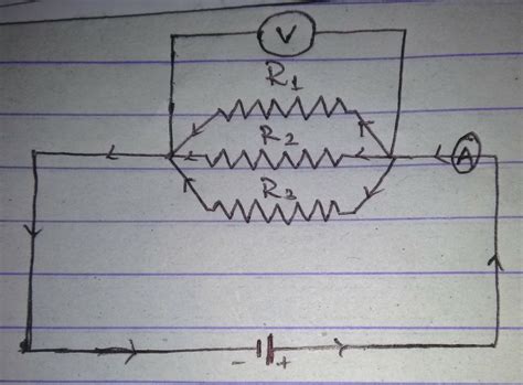 Draw a diagram of the electric circuit in which the resistor R1 R2 R3 ...