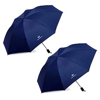 KEKEMI 3 Fold UV Plain Automatic Sun & Rain Umbrella for Men & Women ...
