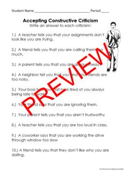 Image result for Receiving Constructive Criticism Lesson