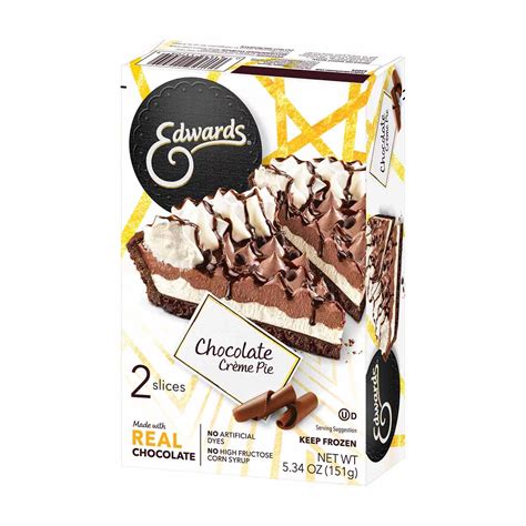 Buy Edwards Singles Desserts Frozen Chocolate Crème Pie Slices, 5.34 oz ...
