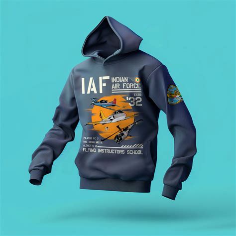 Indian Air Force: The Flying Instructors School Navy Blue Hoodie– A47