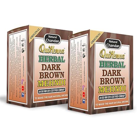 QuikHenna Dark Brown Hair Color - Best Natural Choice 65gm – QUIKHENNA