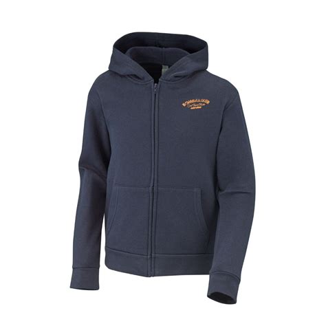 Ski-Doo Kids’ Zip-Up Hoodie Dark navy | SkiDooGear.com