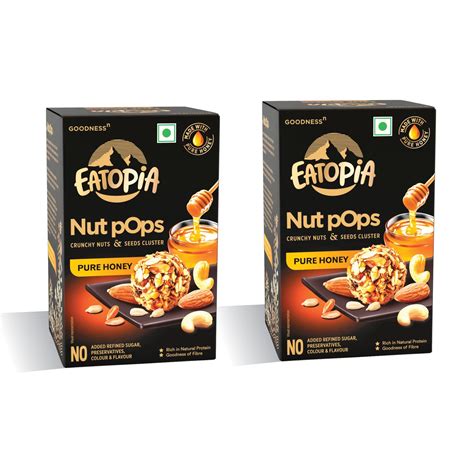 Eatopia Nut Pops Dry Fruits Healthy Snacks with Nuts, Seeds & Honey ...