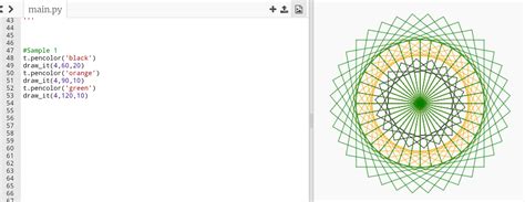Image result for Python Turtle Spirograph Code