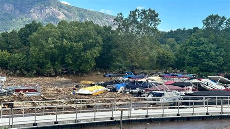 Lake Lure storm damage: See flooding, destruction in NC following Helene