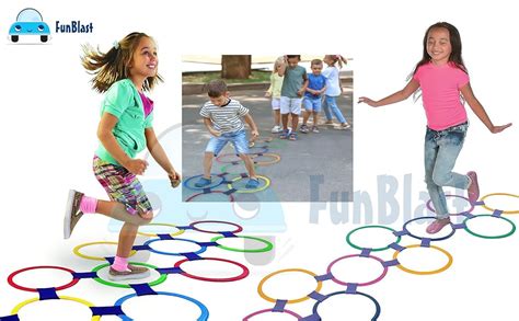FunBlast Hopscotch Active Indoor Play with Rings Games for Kid ...