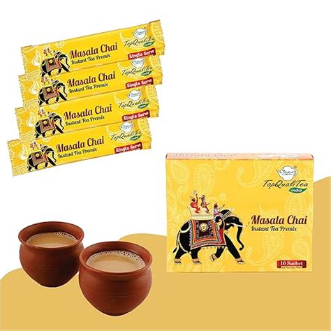 Pekoe International Masala Chai | Instant Tea Premix | 10 Sachets 15g ...