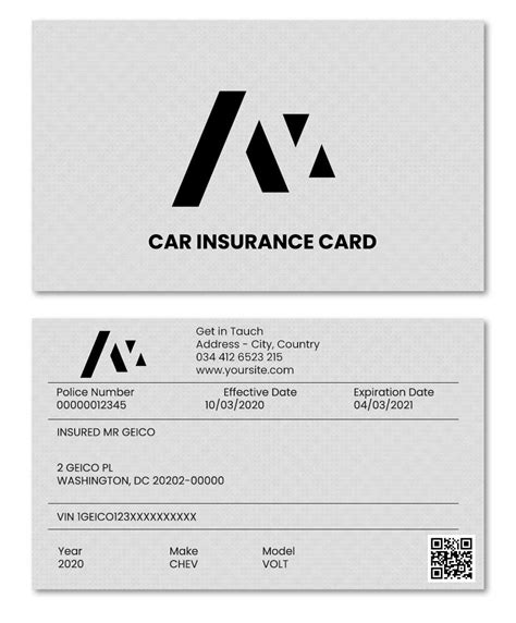 Image result for Car Insurance Card