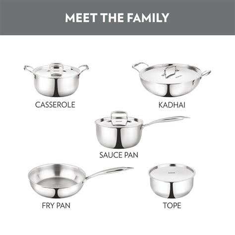 CookFresh TriPly Casserole with LID & Steel Handle, 2.1L, IB, Stainless ...