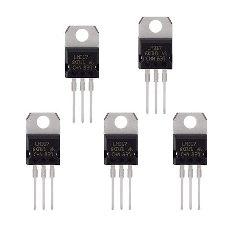 INEKO LM317 ic Adjustable Voltage Regulator LM317T - Pack of 5 : Amazon ...