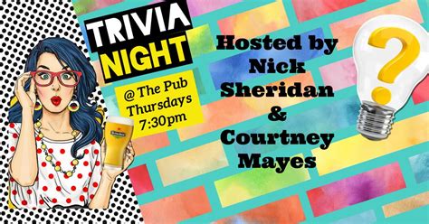 Trivia at The Pub with Nick & Courtney, The Marysville Sports Pub, 31 ...