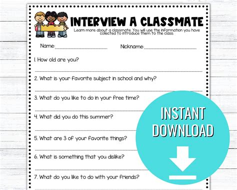 Image result for Interview Classmate Questions
