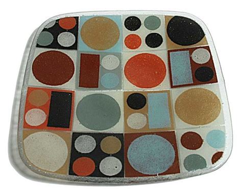 Buy Peggy Karr Handcrafted Art Glass Metro Earth Plate, Square, 12-Inch ...