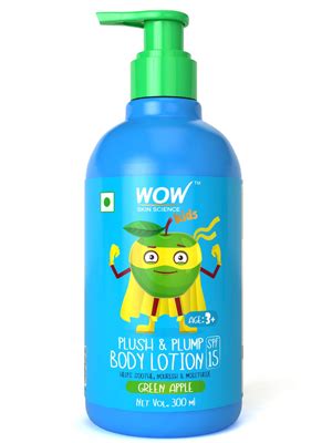 Buy WOW Skin Science Kids Plush & Plump Body Lotion - Green Apple - SPF ...