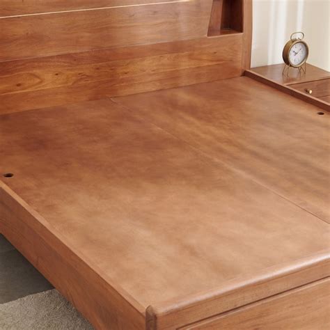 Buy Amanda Amber Acacia Wood King Bed - Brown from Home Centre at just ...