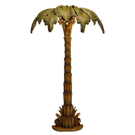 Large Maison Jansen Palm Tree Floor Lamp at 1stDibs