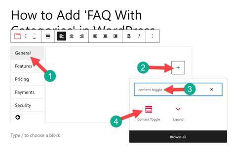 Image result for How to Add FAQ in WordPress