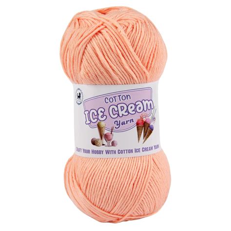 NESTNHAVEN Cotton Ice Cream Yarn - (100g, 250m)- Luxury Yarn for ...