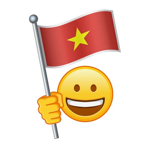 Emoji with Vietnam flag Large size of yellow emoji smile 42151290 ...