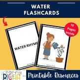 Water Rhyme Flashcards for Kindergarten | Printable PDF | Fun & Interactive