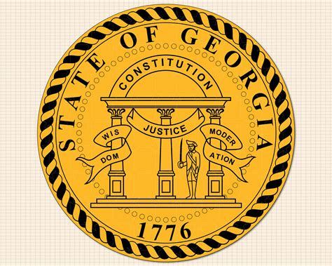 Great Seal of the State of Georgia SVG Bundle, Seal of Georgia Svg ...