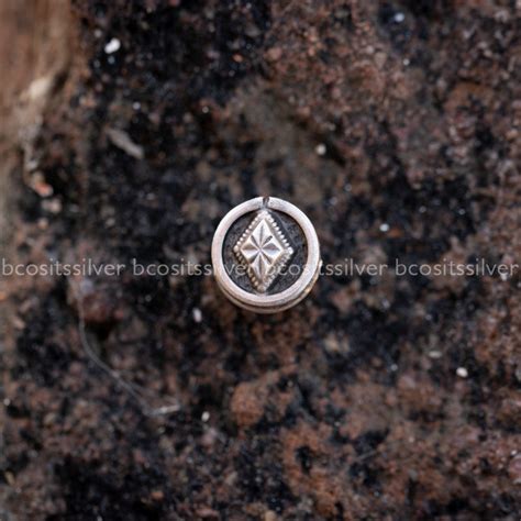 Silver oxidized Hair Bun Pin -3240