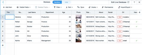 Image result for Wix Database Fields Tutorial