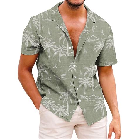 UVEASISHA Floral Button Up Shirts for Men,Mens Hawaiian Shirts Short ...