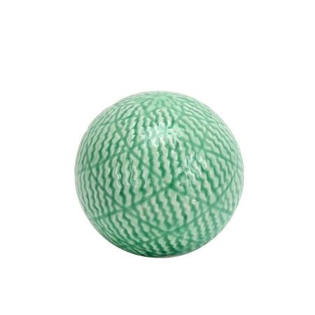 Seatsolutions 4.7 in. Decorative Ceramic Spheres, Green SE2593688 | Zoro