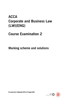 F1 - Mock B - Questions - Mock B QUESTIONS ACCA F1 (BT/FBT) Business ...