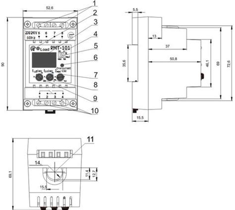 novatek electro Electronic Over Current Relay with built-in CT RMT-101 ...