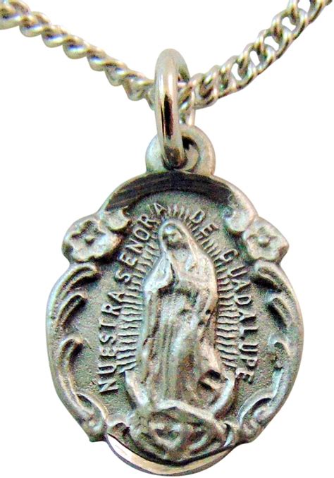 Buy Catholic Saint Medals Our Lady of Guadalupe Pendant and Prayer Card ...