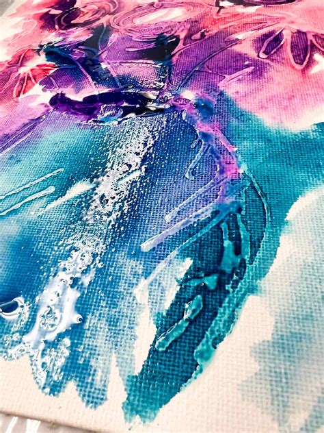 Easy Glue Resist Art on Canvas (with Watercolor Paint) - Crafty Art Ideas
