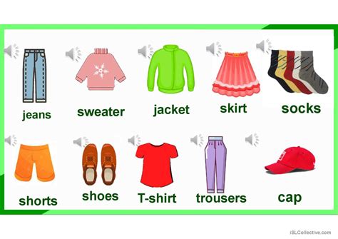 Clothes Vocabulary Game general voca…: English ESL powerpoints
